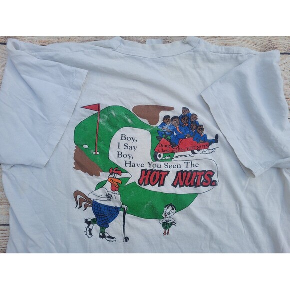Vintage Doug Clark and the Hot Nuts band tee signed - Picture 1 of 7